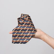 CELINE Vintage Silk Necktie Printed Cravate Tie Silk Foulard Gift for Father Dad