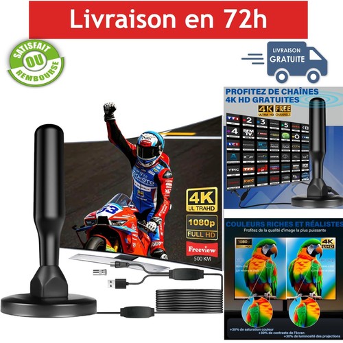 Antenne intérieure tnt hd - intérieure,