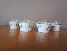 6 cream jars bucket shape/basket with lids decor aux Barbeaux Limoges?