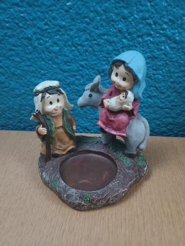 Crèche noël porte - de, porte-bougie