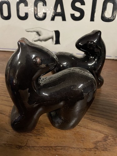 Paire sculpture céramique - paire,