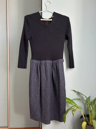 Robe burberry brit noire grise - robe,
