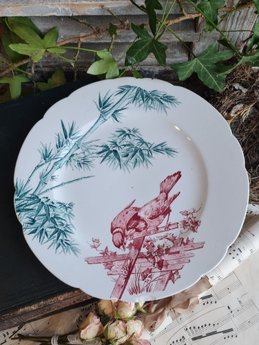 Ansienne assiette terre fer - terre,