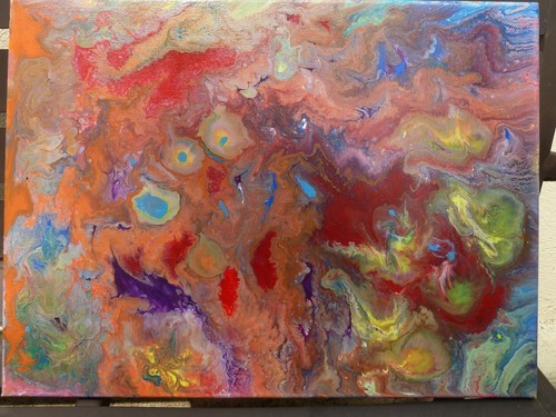 Tableau acrylique moderne - , et
