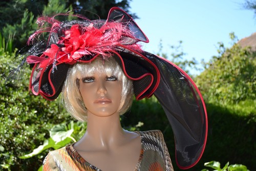Sublime chapeau capeline noir - chapeau,