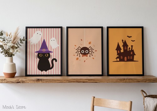 Lot poster enfant - lot, halloween