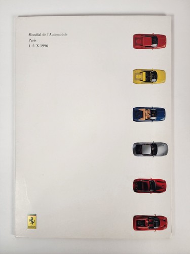 1996 ferrari press kit paris - 1996,