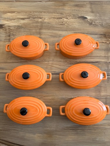 Mini cocottes orange - 6, lbp