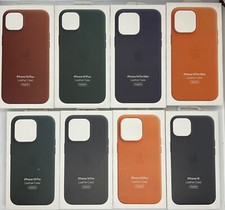 GENUINE APPLE IPHONE 14 / 14 PRO /14 PRO MAX /PLUS LEATHER MAGSAFE CASE OFFICIAL