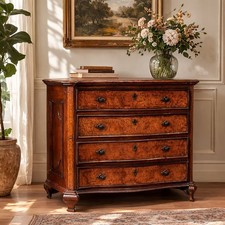 Commode Baroque Ancienne Noyer