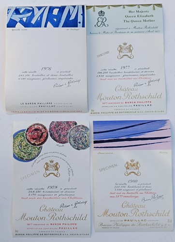 Lot étiquettes vin château - lot,