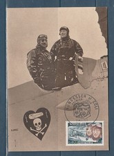 carte 1er jour avion aviateur