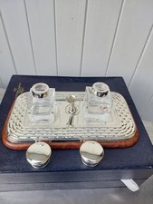 LUXUEUX ENCRIER en ARGENT 925