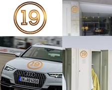 Numéro 19, Autocollant Vinyle
