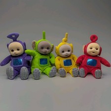 Eden Teletubbies Plush Toy Stuffed Animals Tinky Winky Dipsy Lala Po VTG 1998
