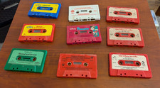 9 Vintage Disney Storyteller Sesame Street Scholastic Berenstain Cassettes Tapes