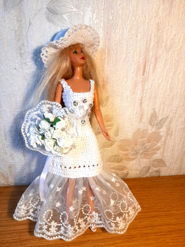 Robe mariée crochet et - robe,