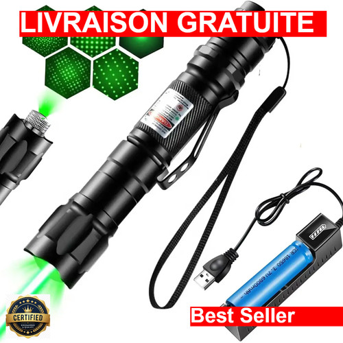 Pointeur laser vert puissant - vert,