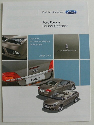 Brochure ford focus gamme - brochure,