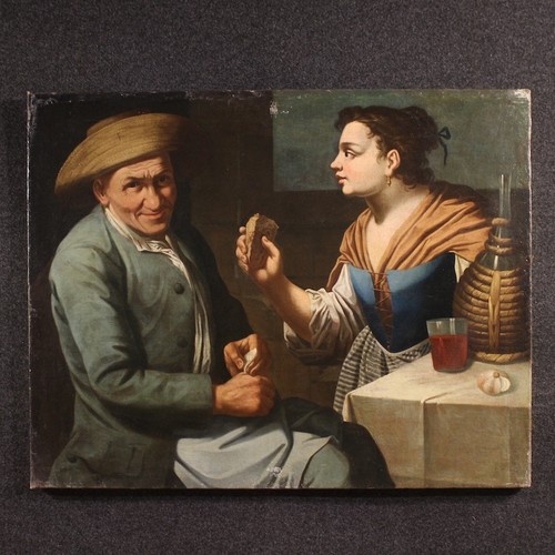 Antique peinture scène - scène, de