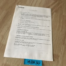 Honda moto GL1200 note