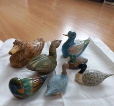 CANARDS en BOIS, MARQUETERIE