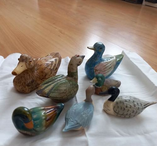 Canards bois marqueterie - canards, en