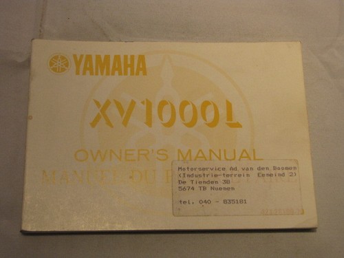 Yamaha xv1000l xv1000 virago - xv1000,