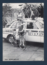 CYCLING cycling card JEAN VERFAILLE team FLANDRIA CA GOES ALONE