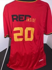 FIFA World Cup 2018 Belgium Jupiler Beer Men's Official Red Jersey# 20