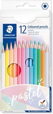 146 C12 PAST Crayons de Couleur pastel, Étui en Carton avec 12 Crayons 