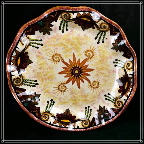 Imposant plat faience de - plat,