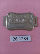 Plaque fiscale vélo ancien