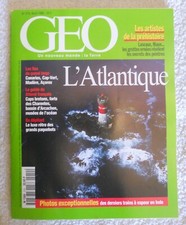 MAGAZINE Géo  N°210 L'ATLANTIQUE + dépliant