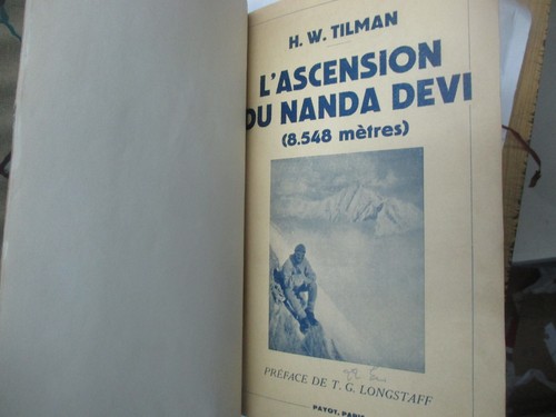 Tilman ascension du nanda - "l'ascension,