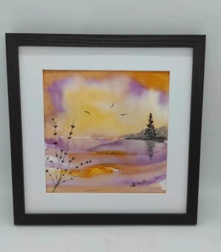 Peinture aquarelle originale - peinture,