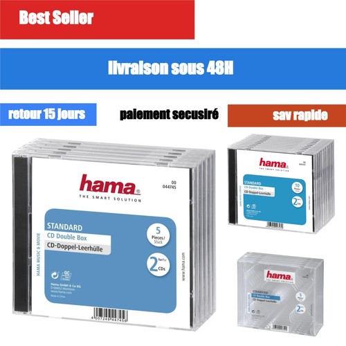 Hama boîtier double - cd,