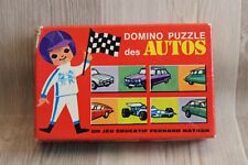 Vintage 1971 Nathan Domino Puzzle Cars Game
