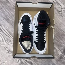 Jordan Access White/gym Red- Black Blanc/ Noir/rouge Gym Size 10.5 Brand New