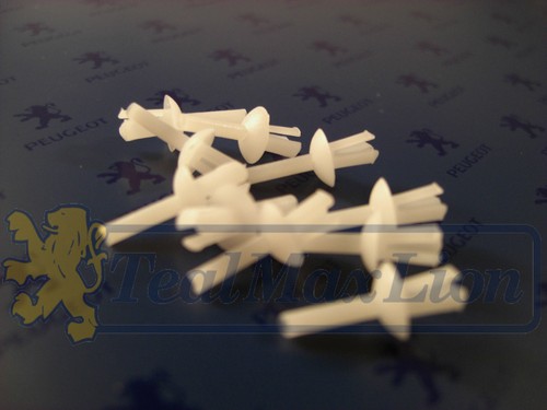 Jeu rivets 5 mm blancs - rivets,