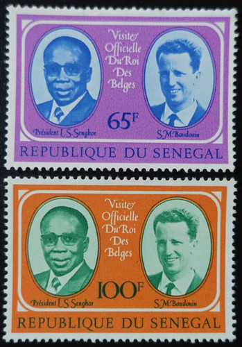 Timbres sénégal visite - timbres,