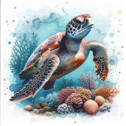 Serviettes papier tortue - serviettes,