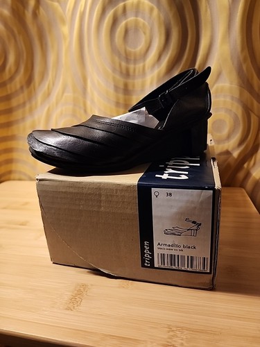 Trippen black armadillo wedge - trippen,