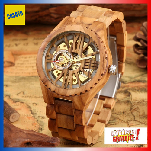 Montre homme bois - montre, automatique