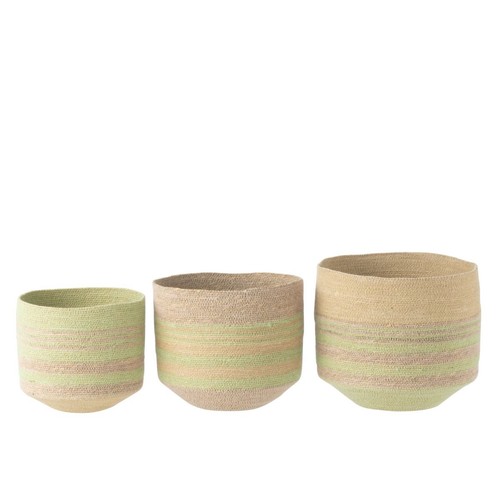 Lot paniers jonc de - paniers, en