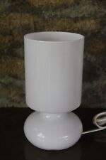 Vintage Ikea Lykta Opaline White Blown Glass Table Lamp Scandinavian Design