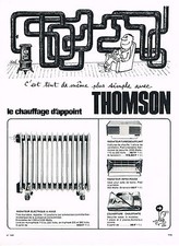 ADVERTISEMENT ADVERTISING 094 1965 THOMSON by SINE the auxiliary heating