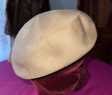 1950s Beige Camel Dive Bibi Hat, 54cm Headset