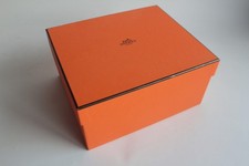 HERMES orange cardboard box 20.5x17.5x10cm Samarkand (71458)