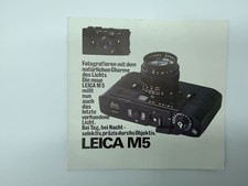 Leitz Leica M5 Catalogue